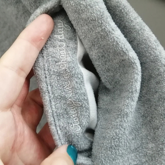 Lululemon Go Forward Fleece Pullover Sweater Light Grey High Cowl Neck Size 4 - Picture 10 of 16